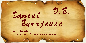 Daniel Burojević vizit kartica